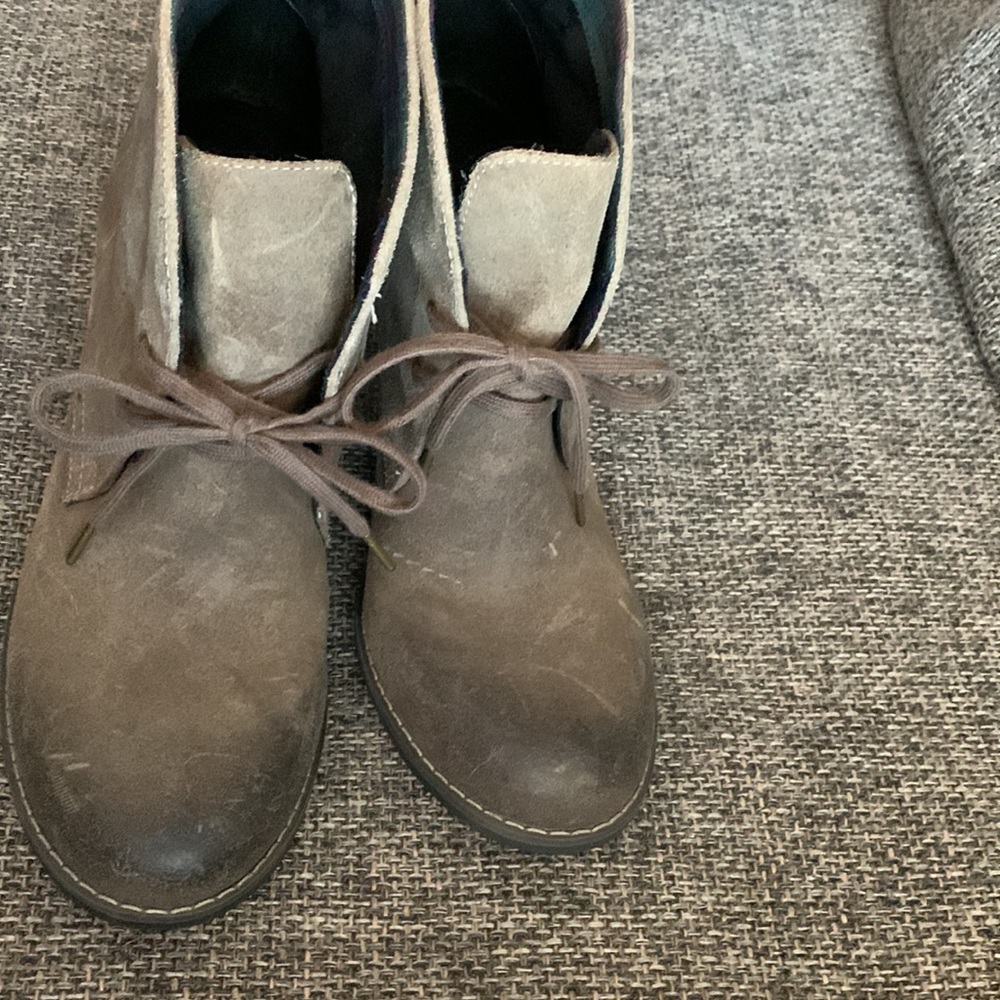 Indigo lace-up bootie beige nubuck leather size 11 - Picture 2 of 12